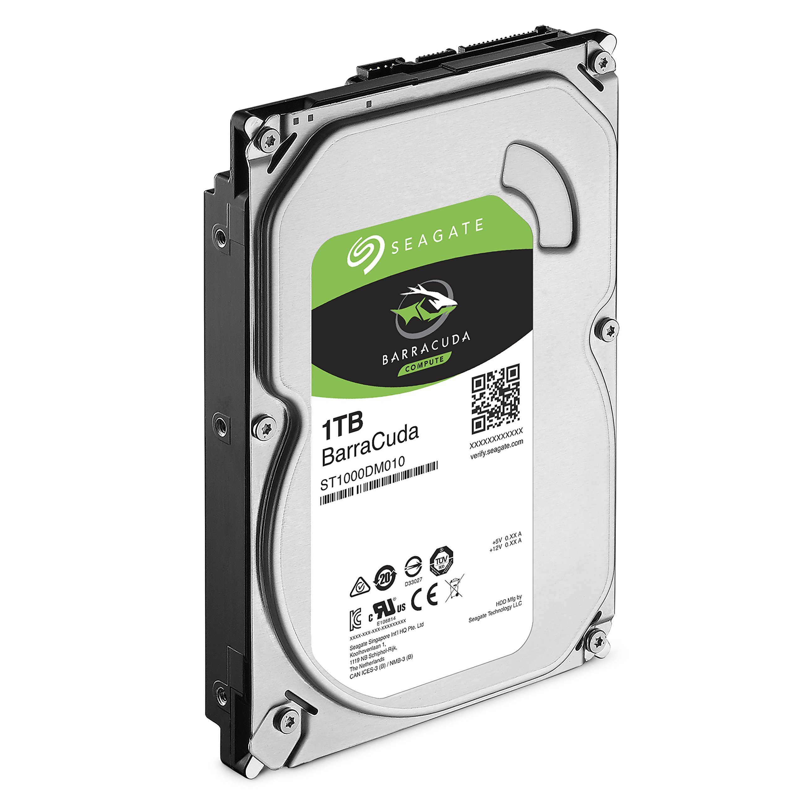 Seagate ST1000DM010 HDD Interno da 1TB, 3.5 pollici, 7200 rpm, Argento (Ricondizionato)