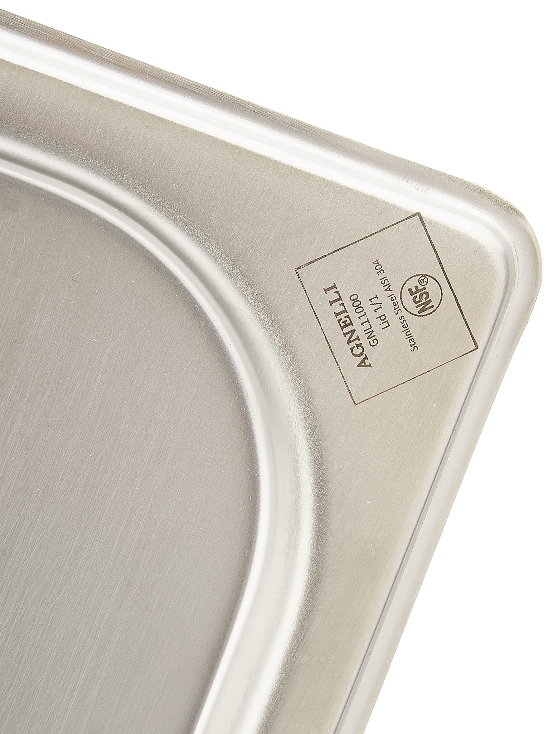 Pentole Agnelli COIXGNL11000 Coperchio Gastronorm 1/1, Acciaio Inossidabile, Argento, 53 x 32.5cm