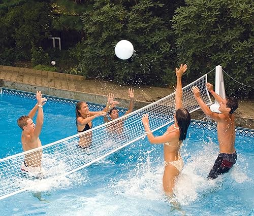 Miniatura 2 de Molded Cross-Pole Volly, Red y palos para volley de piscina