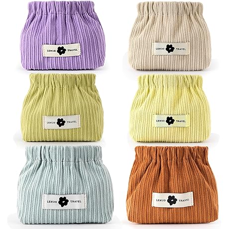 DAWNCOG Pouch - 6PCS Portable Hair Tie Pouch