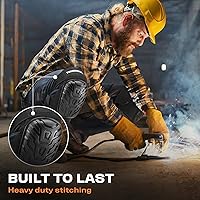 Vista 5 de Rodilleras Thunderbolt para Hombres de Construcción, Rodilleras de Trabajo para Hombres y Mujeres con Doble Gel para Jardinería, Colocación