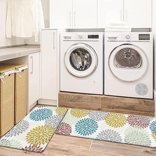 Miniatura 117 de HEBE Kitchen Mat 20"x71" Anti Fatigue Floor Mat Runner Non Slip Kitchen Mats for Floor Waterproof Kitchen Rugs and Mats Ergonomic Cushioned Comfort