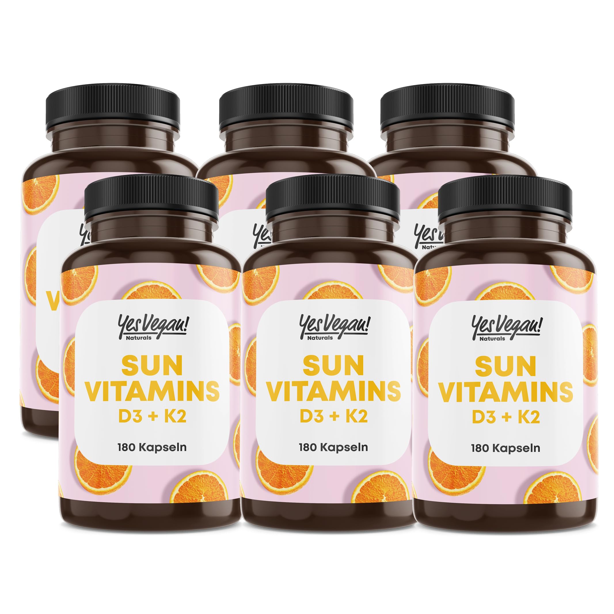 Vitamin D3 K2 Omega 3 + Calcium Magnesium und Zink - 5000 IE je Kapsel - Vitamin d hochdosiert - O3-D3-K2 6x 180 Kapseln