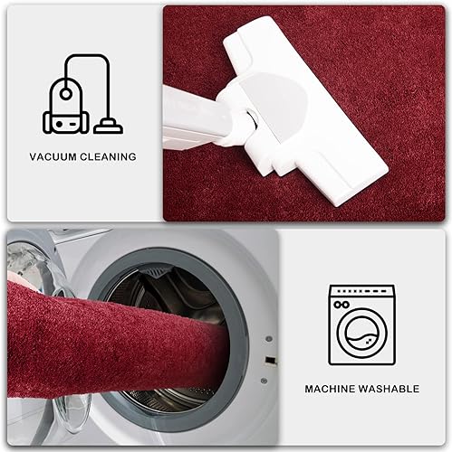 Miniatura 7 de PURRUGS Tapete para puerta de 20 x 31.5 pulgadas, antideslizante, lavable a máquina, rascador de zapatos, tapete para puerta de perro, tapete de