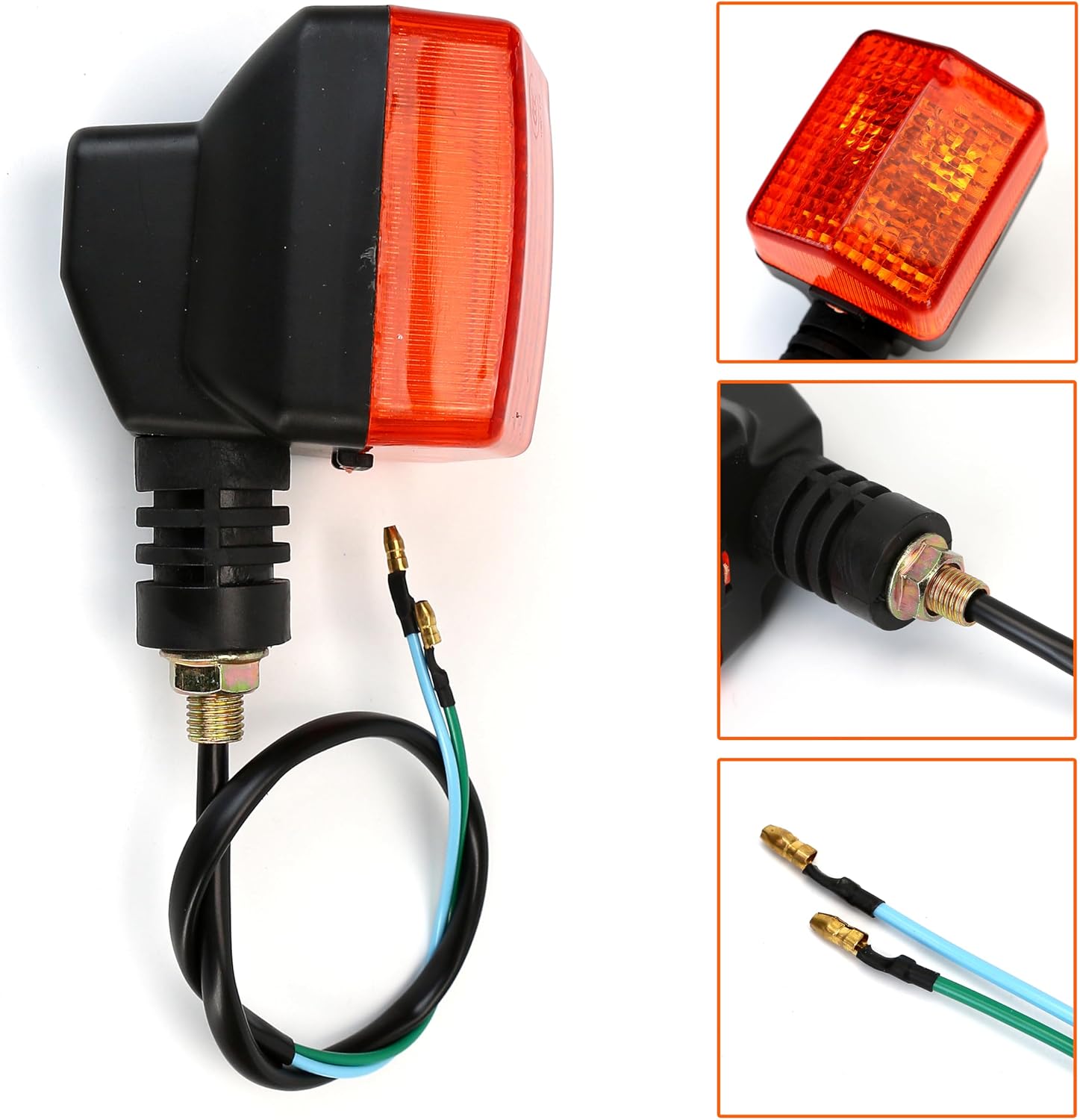 2 PCS Motorcycle Turn Signal Light Indicator Halogen Lamp Fit For XR650L, Rear Led Lights Winker Blinker Replacement For Honda XR650L 1993–2020 XR250L 1991–1996, Signals Motor Cycle Part