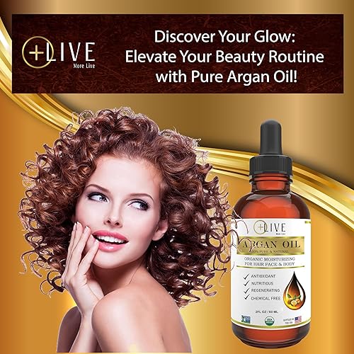 Miniatura 4 de Aceite de argán 100% puro para el cabello, suero marroquí orgánico para la piel, prensado en frío, aceite de argán para el cabello, hidratante y