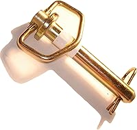 Hard-to-Find Fastener 3/4 x 4-1/4 Swivel Handle Hitch Pin - Heavy Duty Heat-Treated Steel, Yellow Zinc Corrosion-Resistant for Tractor Trailers