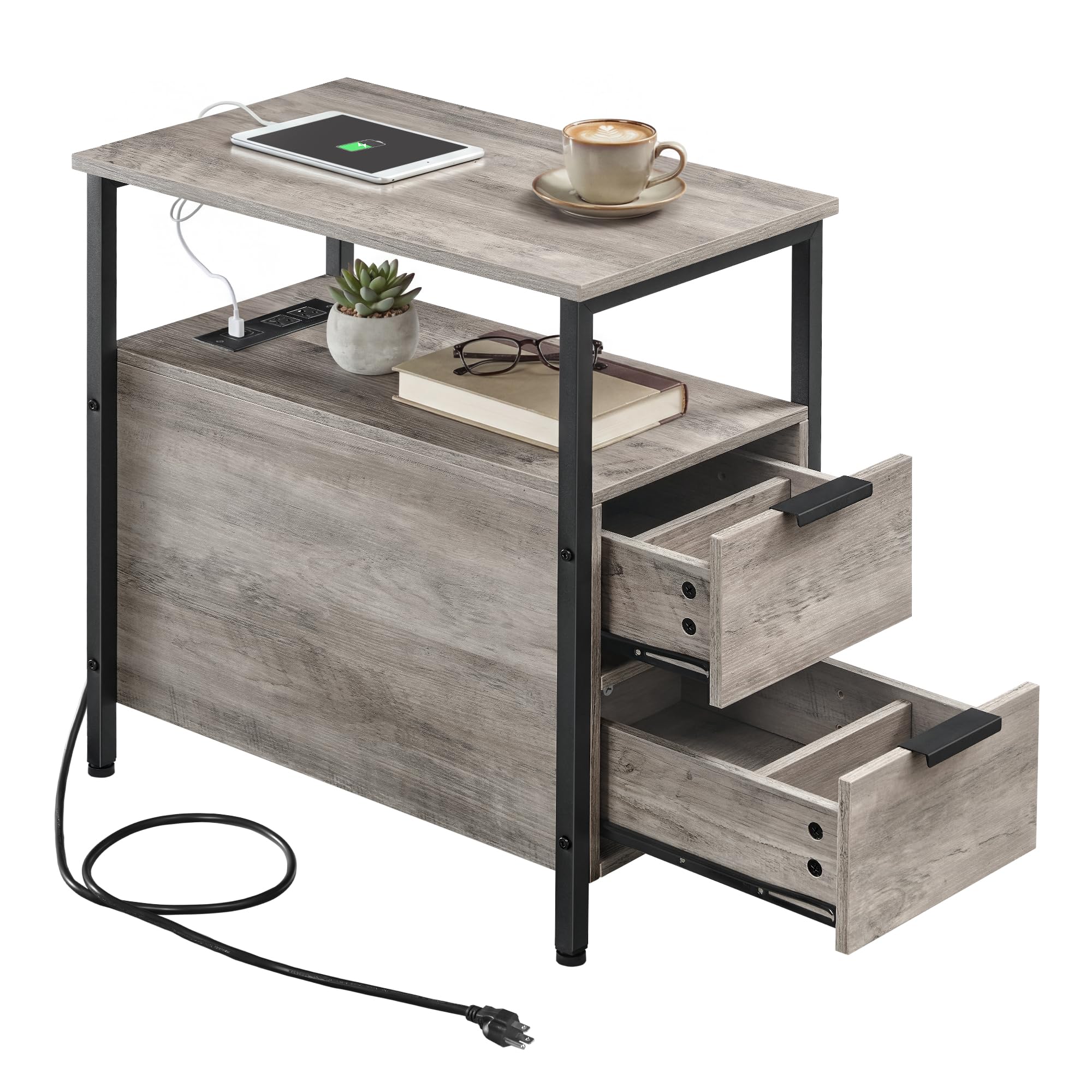 VASAGLE Side End Table in a living room setting