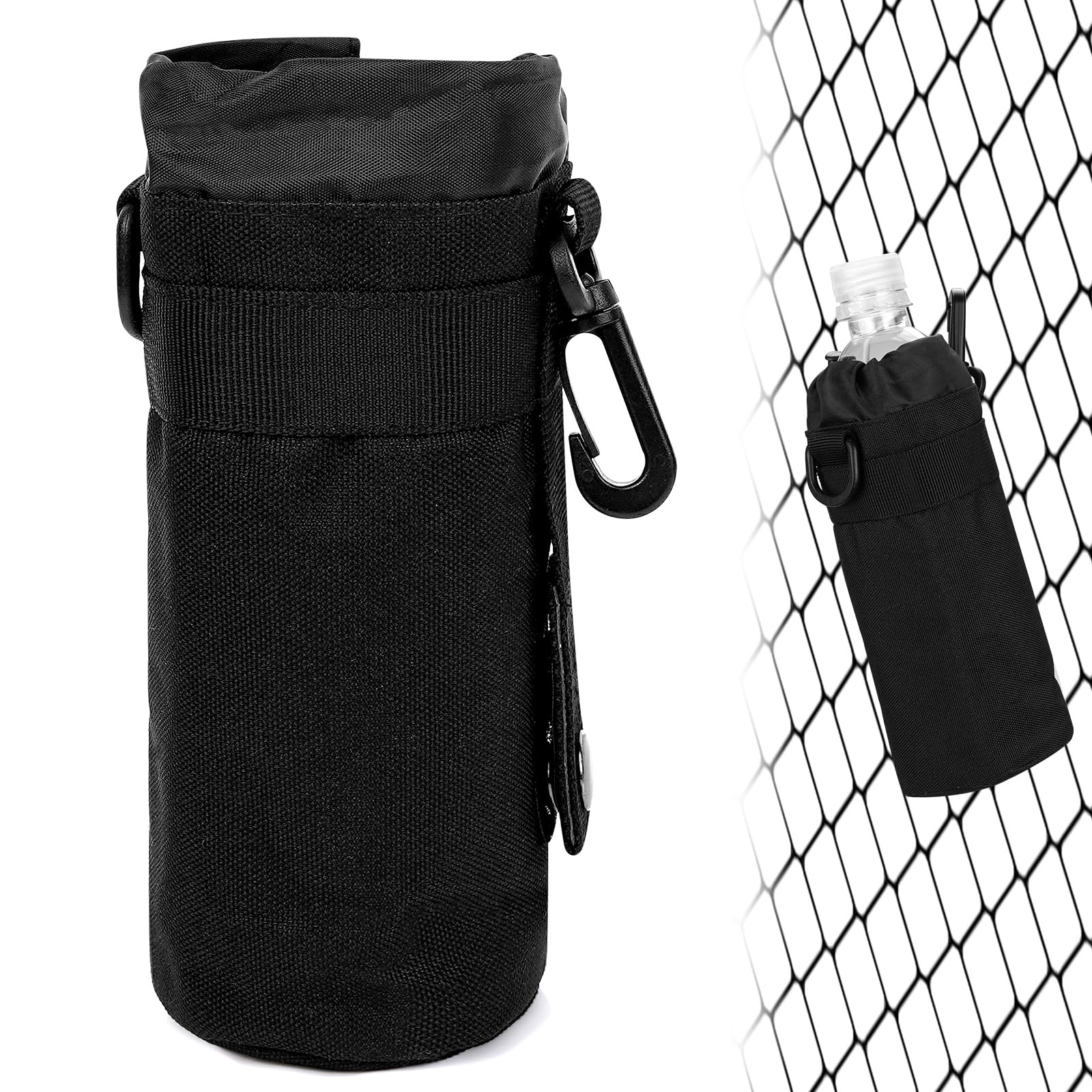 Linkidea Disposable Water Bottle Fence Sleeve Compatible with Smartwater 16.9/20 Fl Oz, Evian, Propel, LIFEWTR, Nylon Plastic Bottled Water Cover