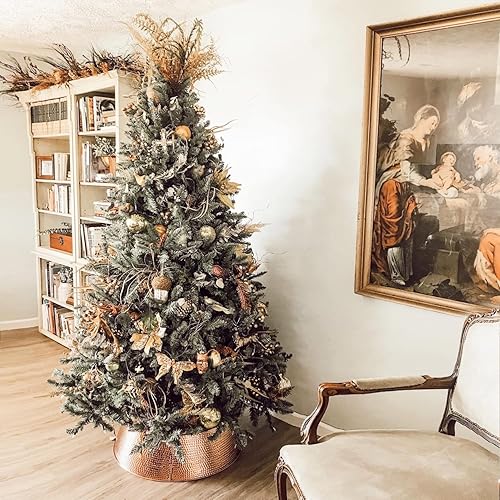 Miniatura 8 de Uchi Adornos de Navidad marrones juego de bolas de árbol de Navidad inastillables adornos de Navidad de plástico a granel para decoración de árbol