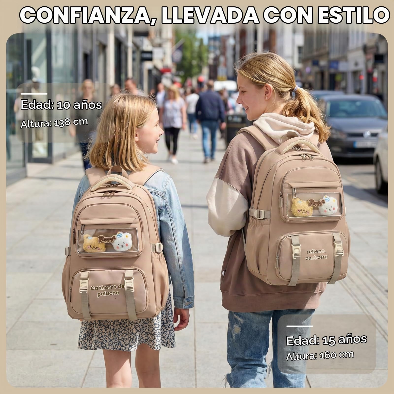 Amythe Mochila Adolescente Niña 3°-7° Escuela Viaje