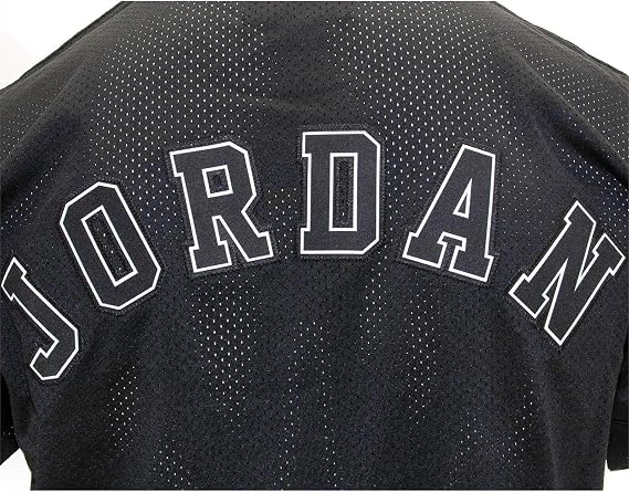 NIKE JORDAN メッシュジャージ AIRロゴ ブラック Nike Men's Jordan Jsw Flight Mesh Jersey, Black, X-Small - US