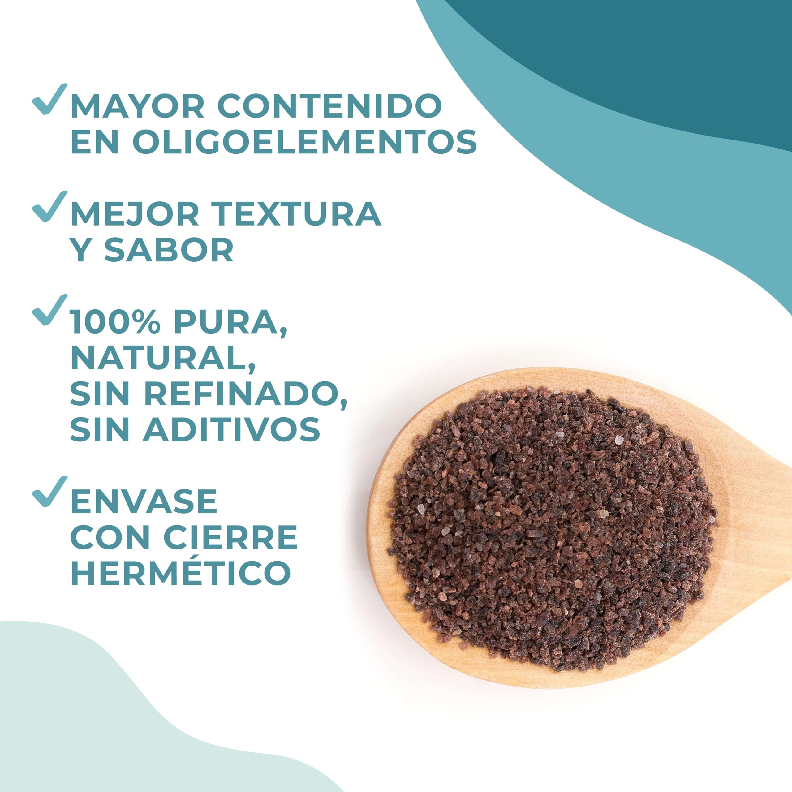 Sal Kala Namak, Fina, 100% Natural, |Sabor Huevo| Sin Aditivos, Sin Refinado. Sal Negra Del Himalaya. Mayor Contenido En Oligoelementos. Para Sazonar. Origen: India y Pakistán. (Fina) (Fina)