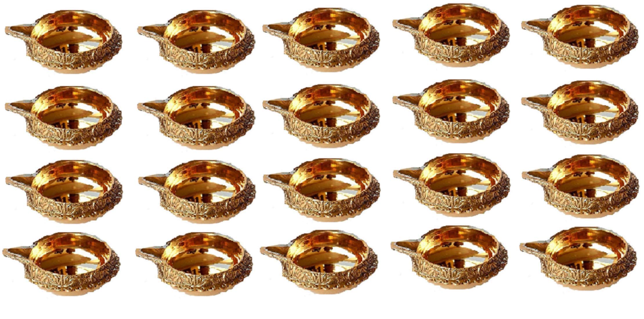 DreamKraft Brass Diwali Kuber Deepak (Diya Oil Lamp) for Puja Home Decor for Diwali Poojan Letest Design Diya (Set of 20) (B07KM6VVHM) Amazon Price History, Amazon Price Tracker