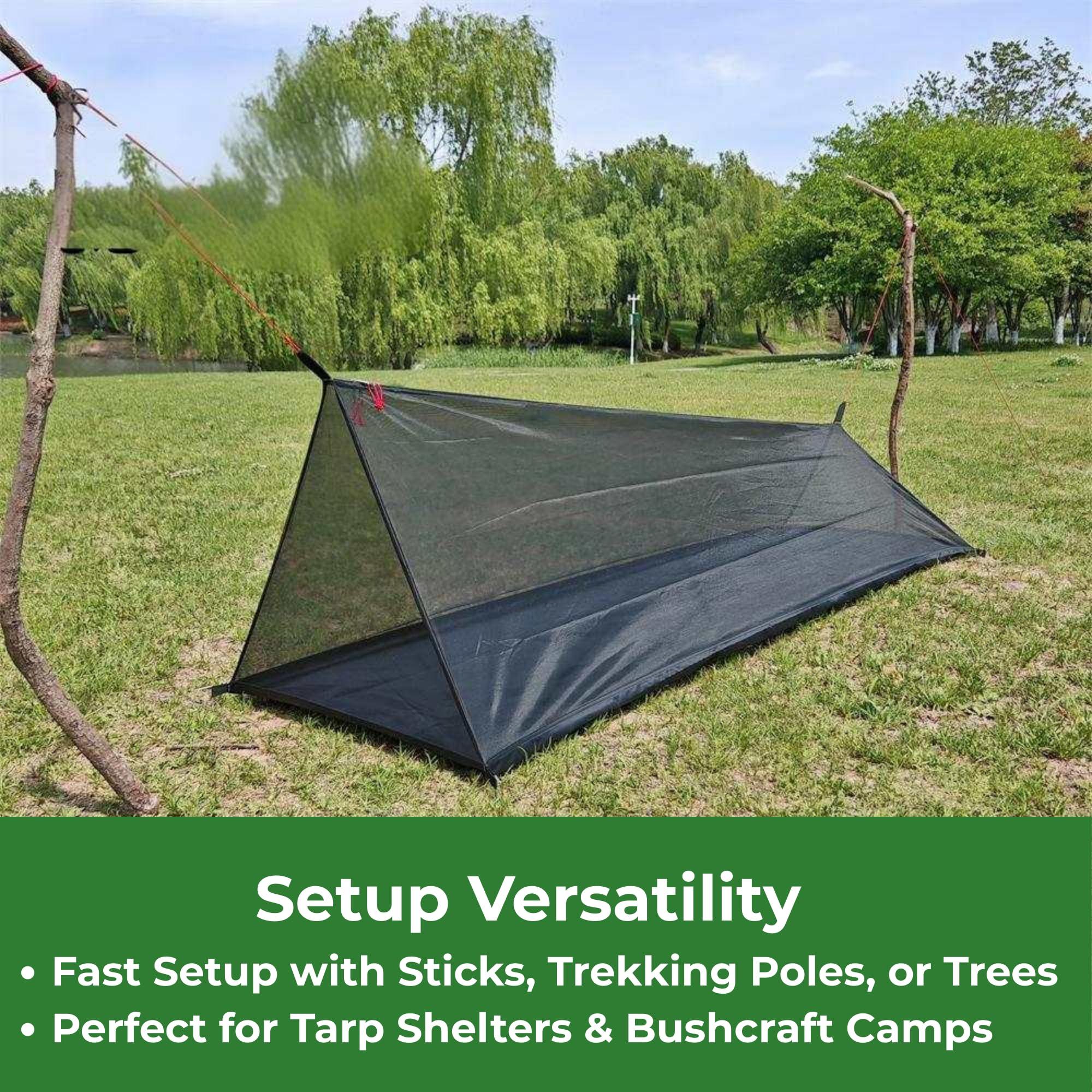 Amazon.com : Vital Gear Ultralight 1-Person Bug Bivy Tent No-See
