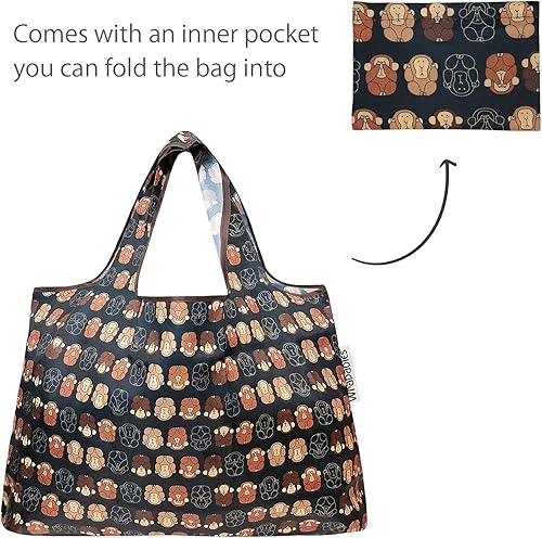 Miniatura 10 de Bowbear Bolsa plegable de nailon reutilizable para compras