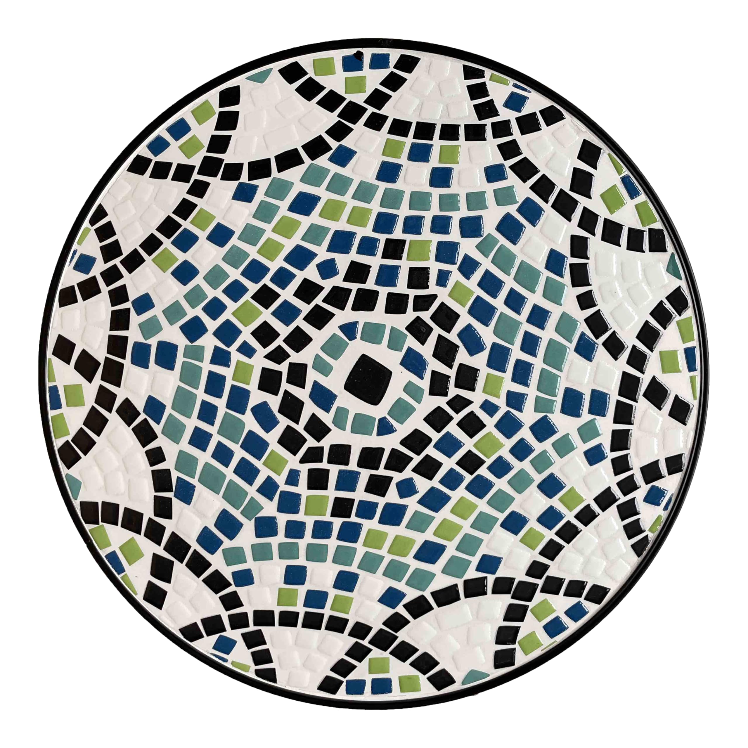 AXI Amélie Bistroset 3-teilig mit Mosaik Design Mehrfarbig | Bistrotisch mit 2 Stühlen | Bistro Gartenmöbel Set für Garten/Balkon/Terrasse | Balkonset/Sitzgruppe Sizilianischer Stil