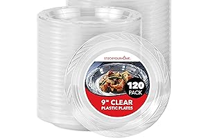 Stock Your Home 9 Inch Disposable Plastic Plates