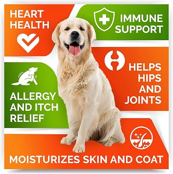 Omega 3 + Glucosamine Dogs Bundle - Allergy & Itch Relief Skin&Coat Supplement - Omega 3 & Pumpkin + Chondroitin, MSM - Dry Itchy Skin, Hot Spots Treatment + Hip & Joint Care - 600 Chews - Made in USA