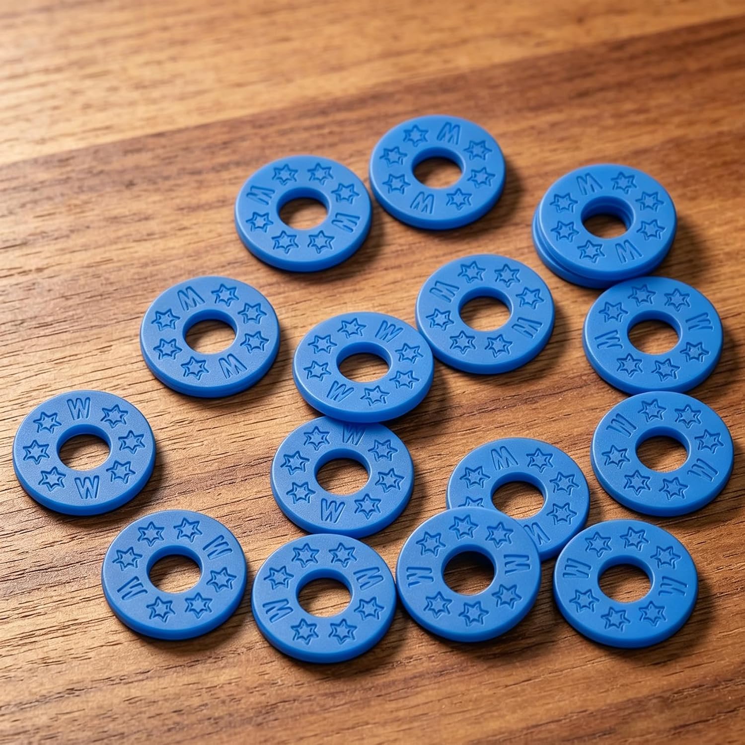 16 Pack Guitar Strap Locks, Rubber Strap Locks Protector Block for Guitar, Bass (Blue, 16) image 4
