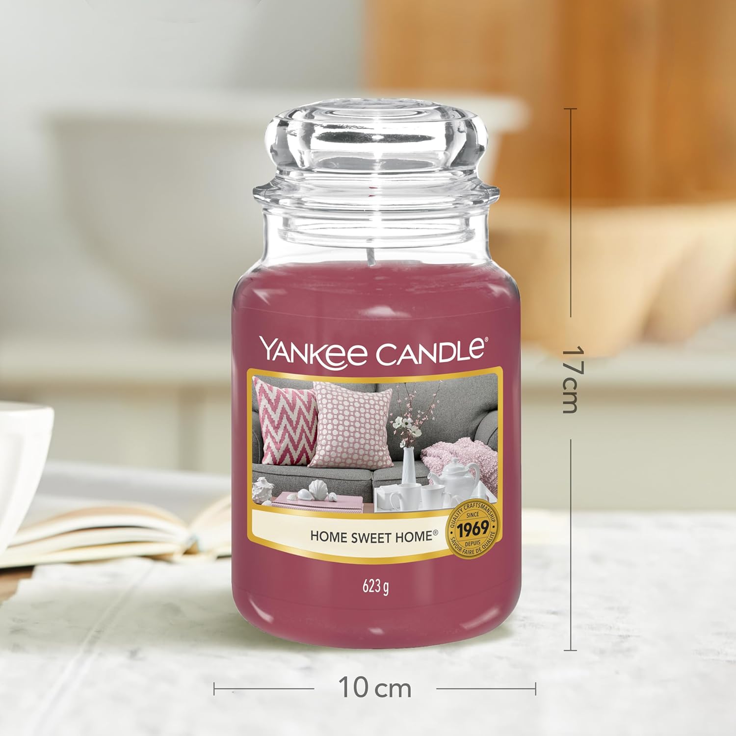 Detailaufnahme des Yankee Candle Deckels