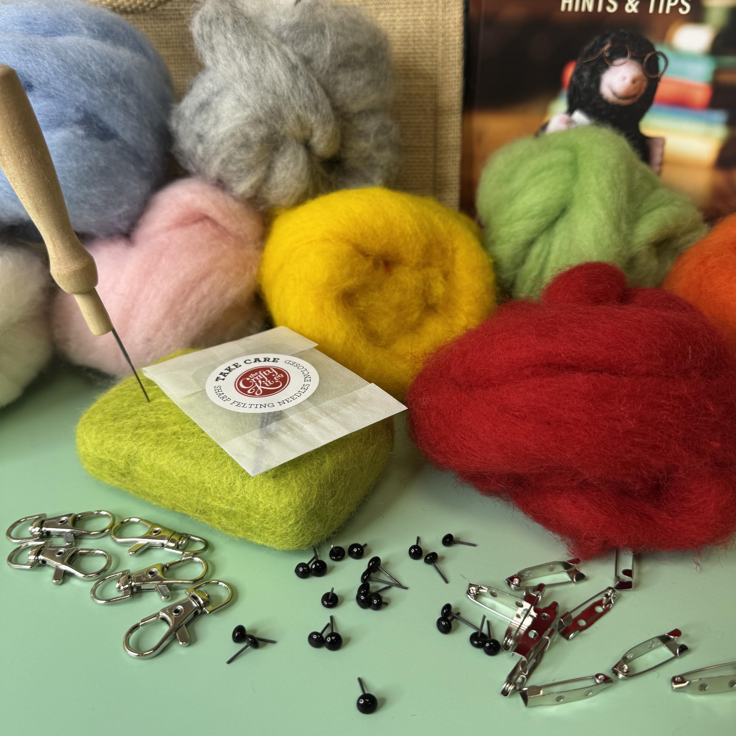 The Crafty Kit Beginner's Needle Felting Bundle, Multicolour - Image 2