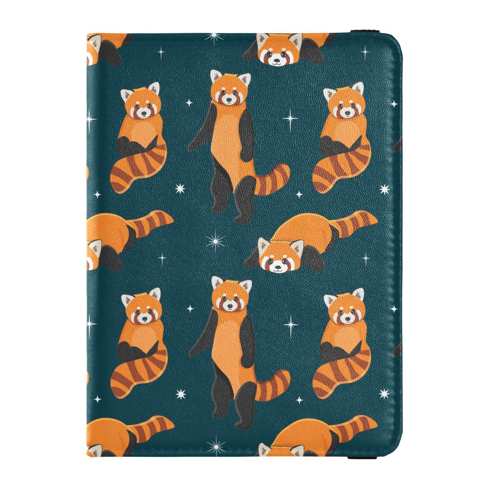 Sletend Passport Holder Cartoon Red Panda Passport Cover for Women Men,Travel Document Organizer Holder Accessories Boy Girl t personalized Passport