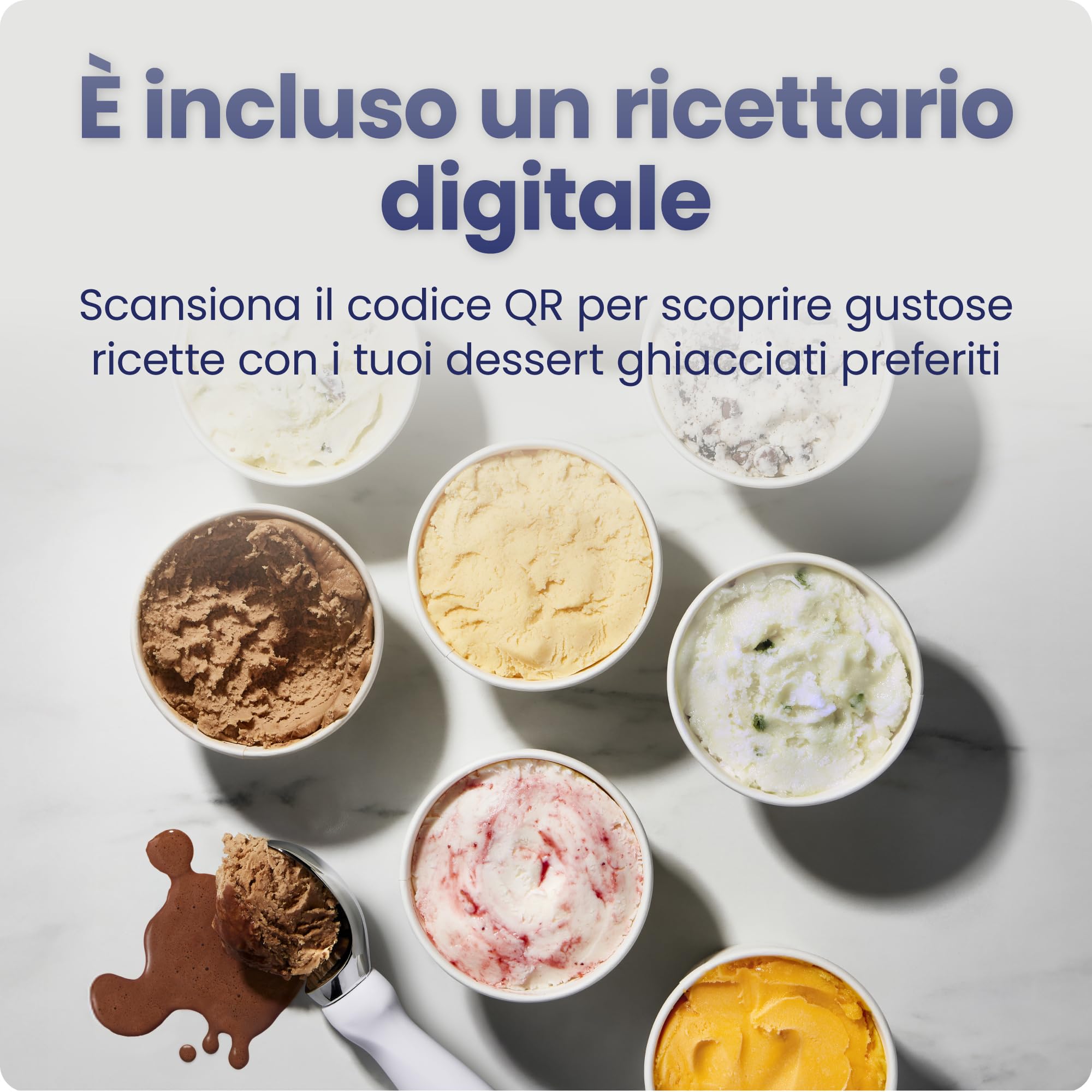 Iceman da Chefman Gelatiera, Niente Pre-congelamento, con Compressore Integrato, Per Gelato, Yogurt Gelato, Sorbetto, Gelato Italiano, Display Digitale e 3 Preimpostazioni