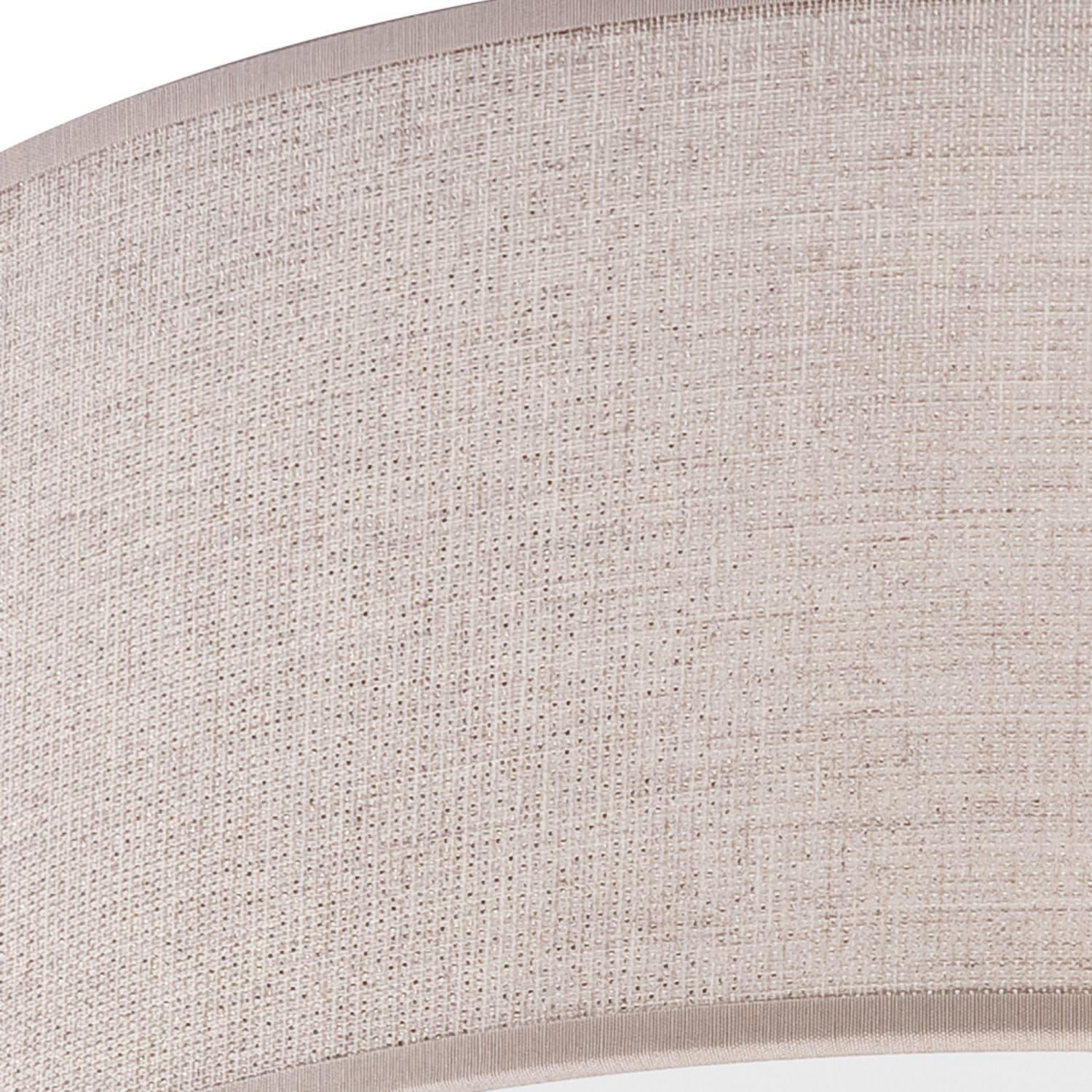 Licht-Erlebnisse Deckenleuchte rund Ø 45 cm für 2x E27 Stoffschirm blendarm wohnlich Modern Deckenlampe Wohnzimmer Schlafzimmer Flur Beleuchtung