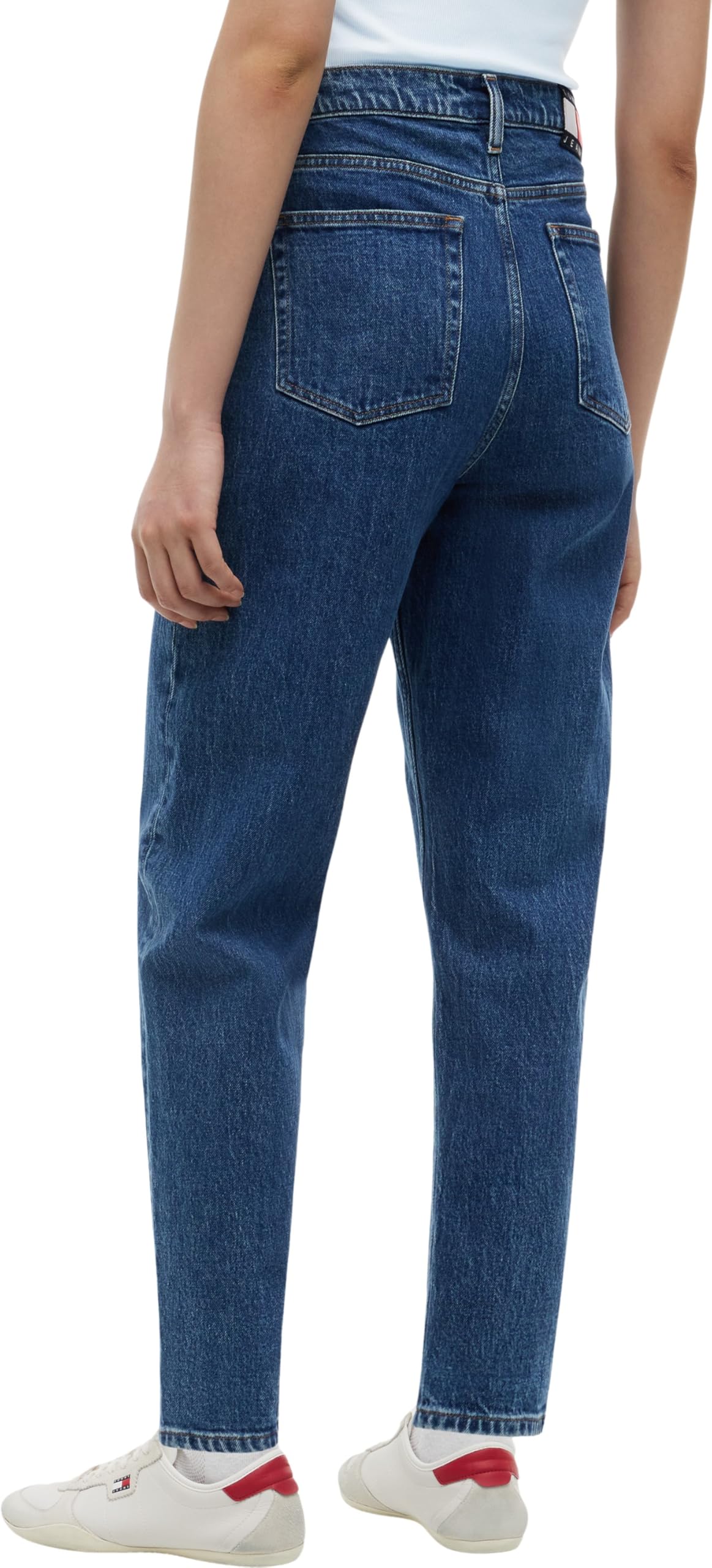 Tommy Jeans Damen Zugeschnitten Mom Jean UH TPR Bj4133 Dw0dw23464