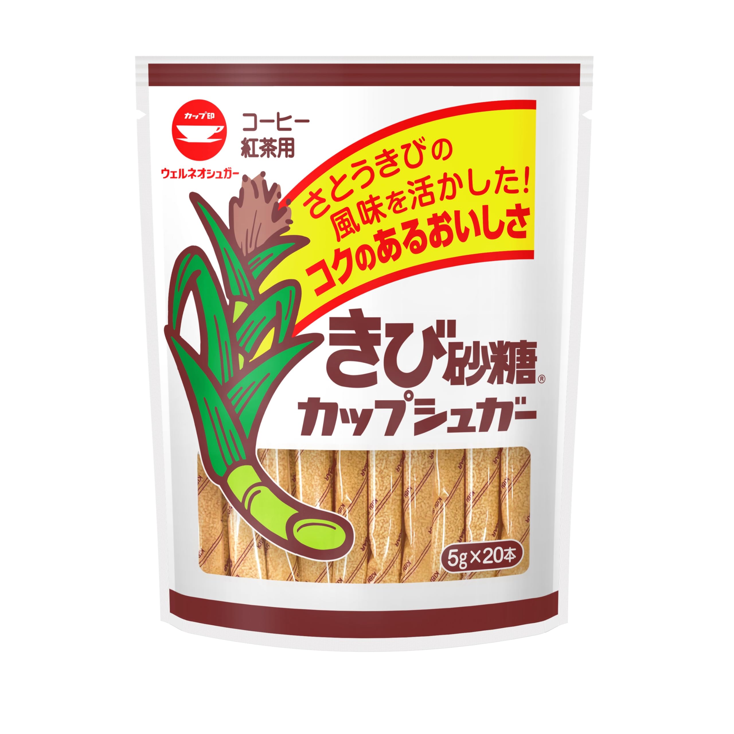 さとう出品 Amazon.co.jp: カップ印 きび砂糖カップシュガー 5g×20 : 食品・飲料・お酒