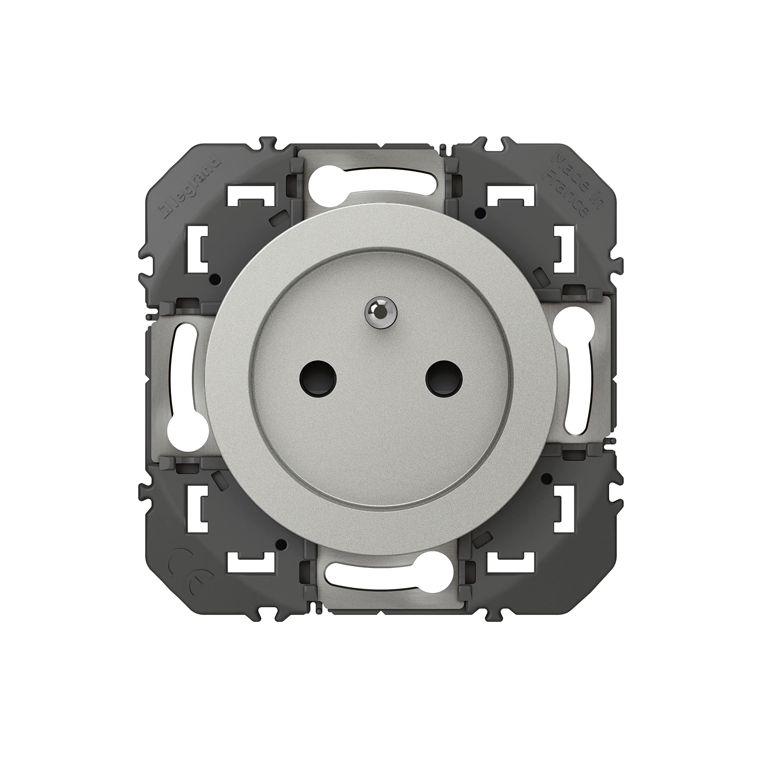 Legrand DOOXIE LEG95246 2P+T Compo Socket with Earth Aluminium Composable - Image 3