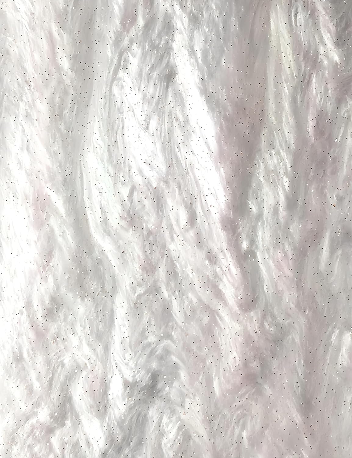 Acrylic Ripple Glittering Sheets, 1/8" Thickness, 16"x12", Ideal for GlowForge & Any Types of Laser/Engraving, Perfect Material for Jewelry, Crafting & DIY Projects (White)