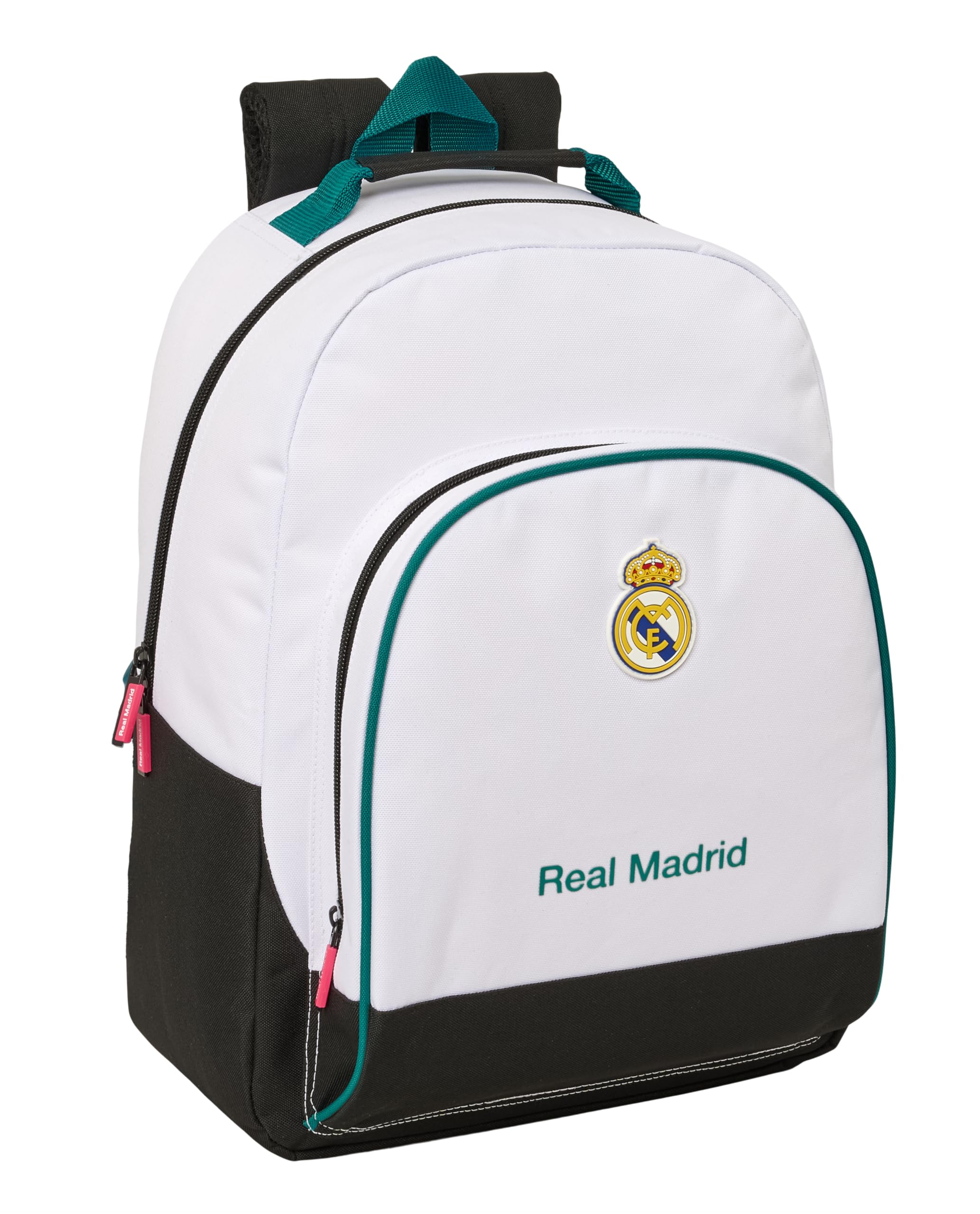 Real Madrid EQUIPACIÓN 26/27 – School Backpack Adaptable to Car, Backpack, Ideal for Children of Different Ages, Comfortable and Versatile, Quality and Resistance, 32 x 15 x 42 cm