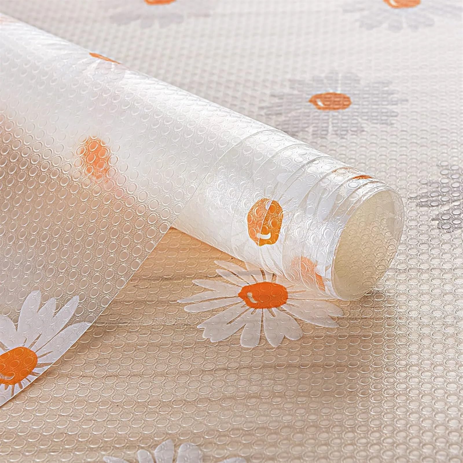 Wkładka do szuflady kuchennej, wkładka do półki EVA, mata do szuflady, biała, 45 x 150-500 cm (A, 45 x 150 cm)