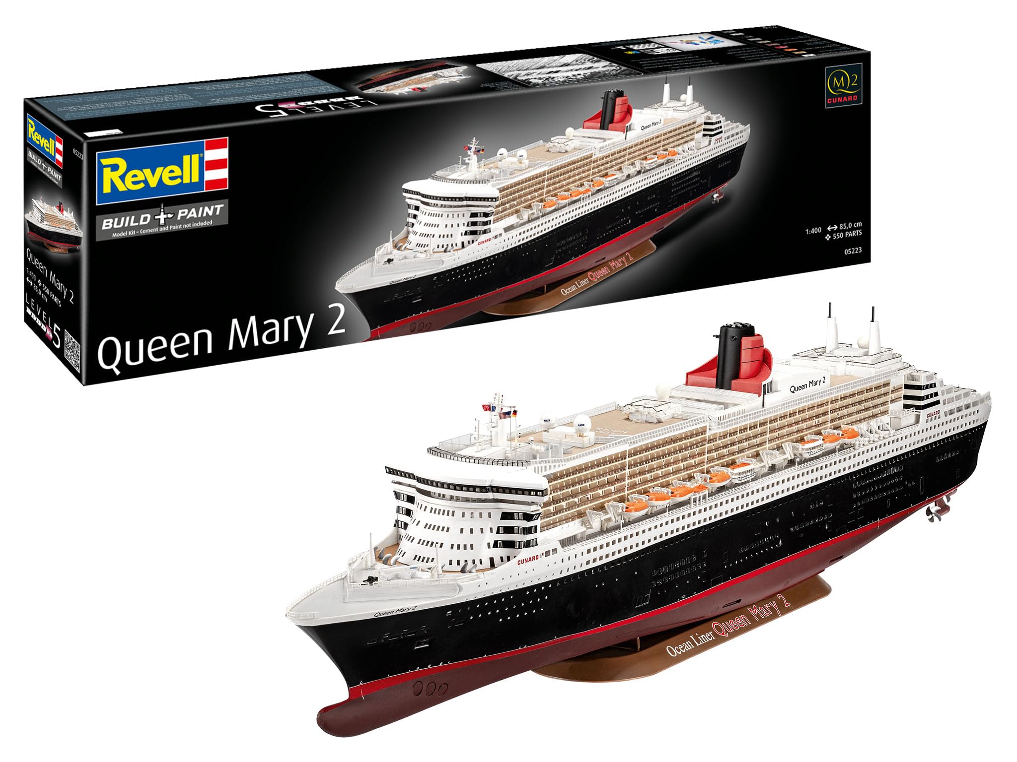 Amazon.co.jp: ドイツレベル(Revell) 1/400 クイーンメリー2
