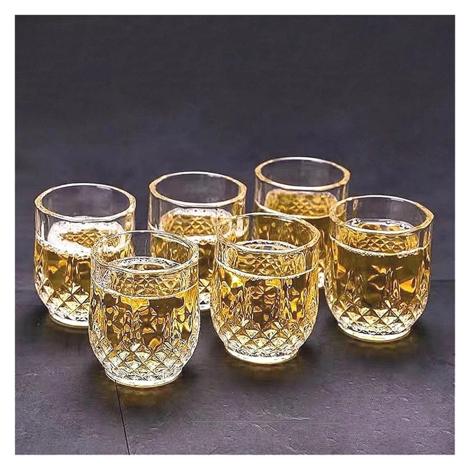 Kristallgläser 80 ml/85 ml Kleines Weinglas, klassisches Whiskyglas, transparentes Cocktailglas, Haushaltsweinbecher, Trinkgläser(80ml)