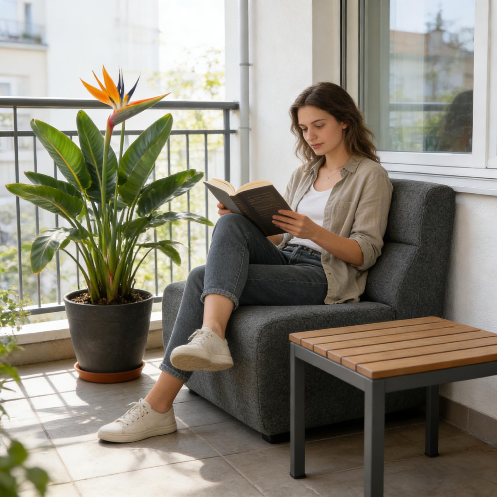 Bodenstuhl mit Hochdichtem Schaumstoff, Grau Ergonomischer Meditationsstuhl, Lazy Sofa, Relaxsessel für Wohnzimmer (Dunkelgrau)