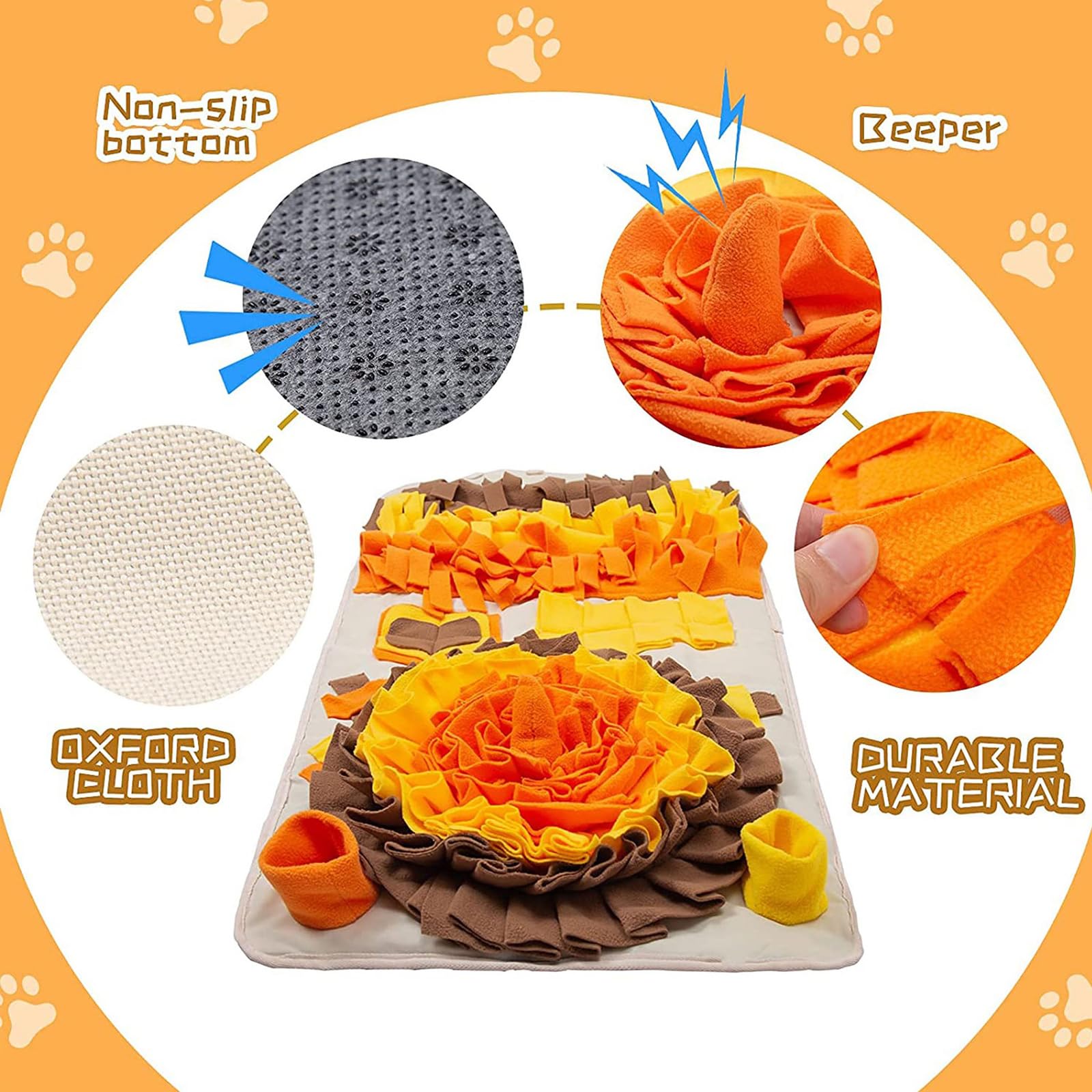 Mata do węszenia dla psów, dla kota, psa, mata węchowa, puzzle, zabawka, przekąska, karmienie