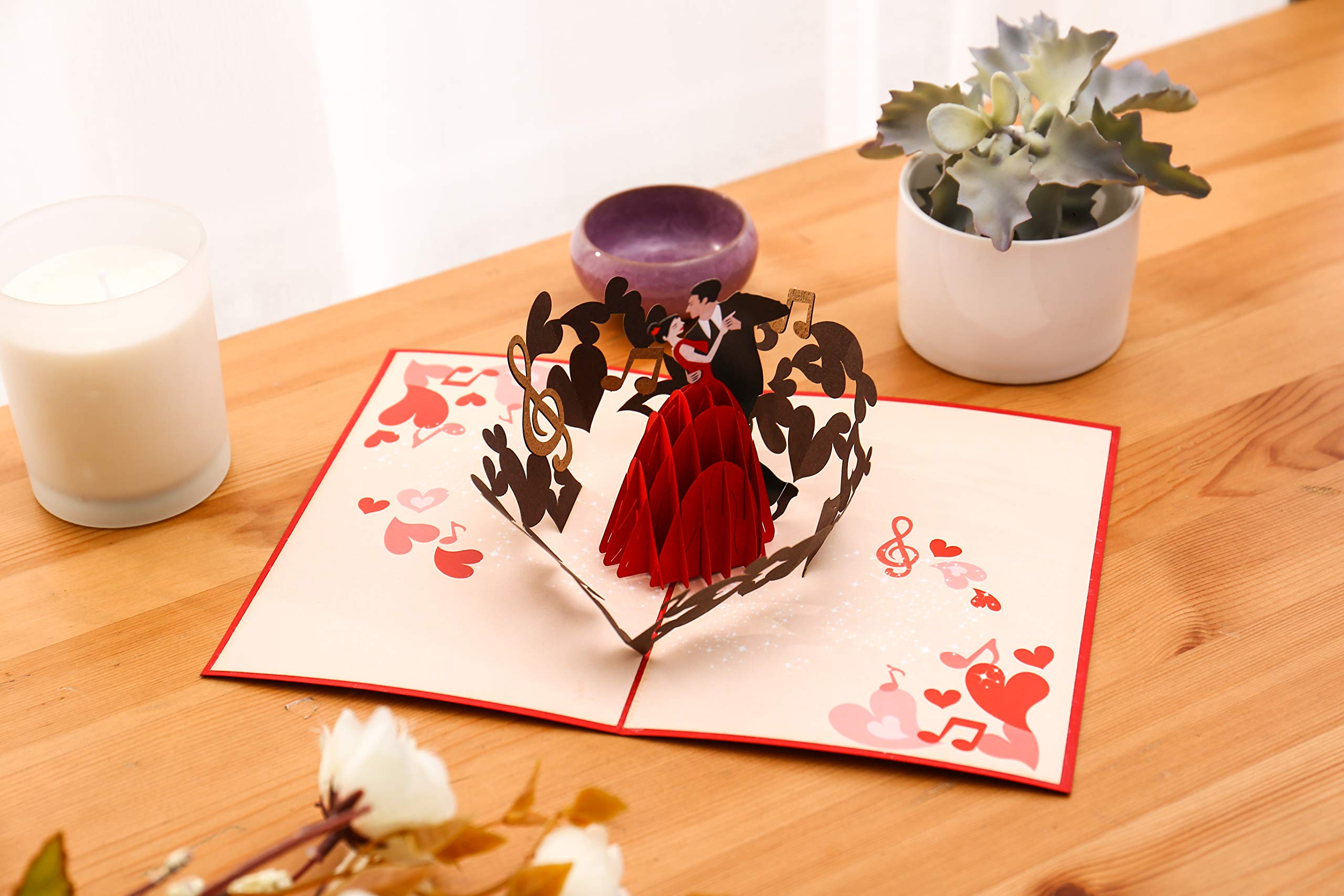 Carte Pop-up Amour Arbre Coeur Saint-Valentin Carte Pop-up 3D Arbre D'amour - Cadeau Mariage, Saint-Valentin Romantique Carte Romantique Arbre Amour