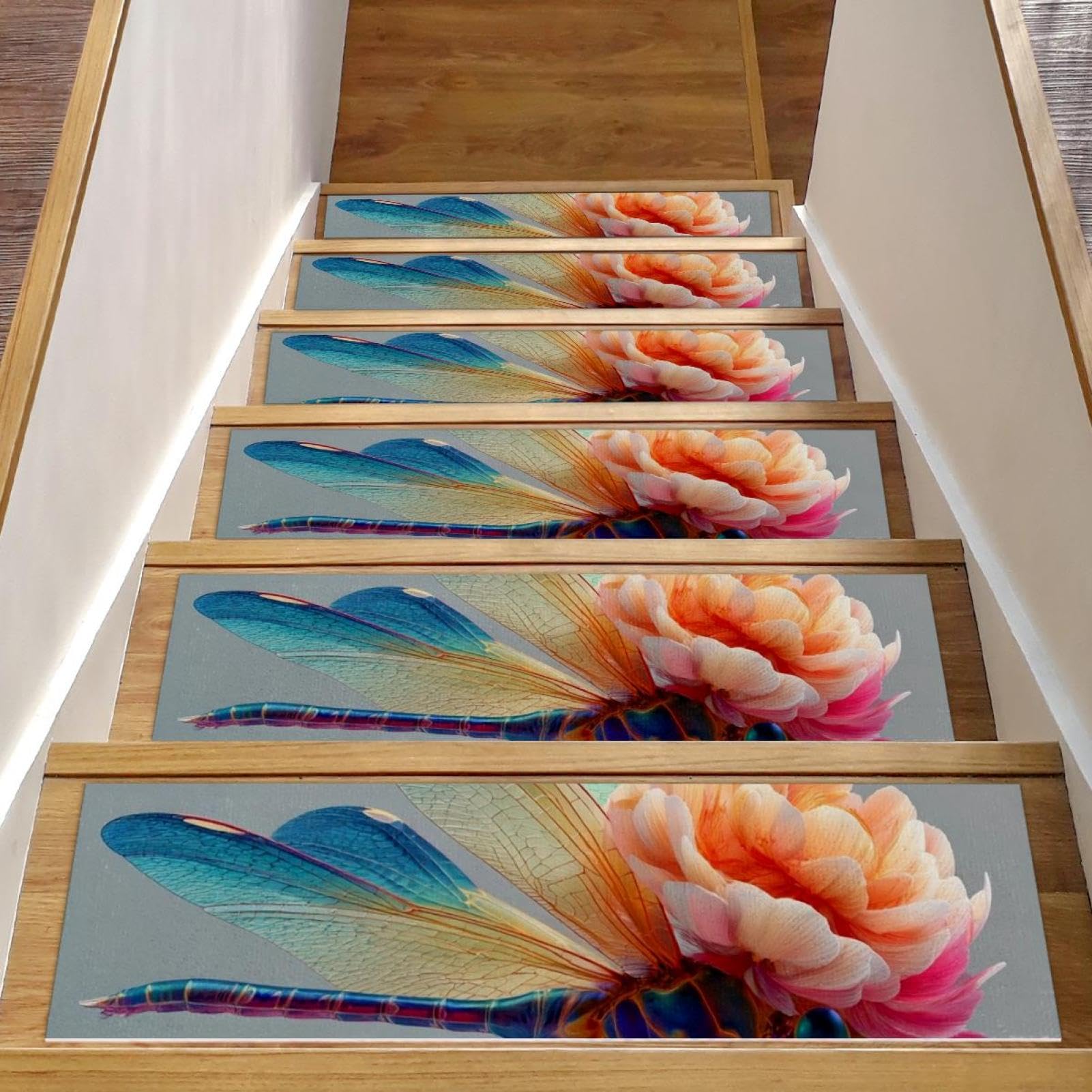 Tapis d'escalier antidérapants et réutilisables pour bois