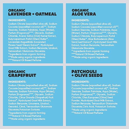 Miniatura 8 de Skin Said Yes Juego de 8 jabones de leche de cabra para eczema y psoriasis, barras de jabón natural de cabras, barras de jabón natural de leche de