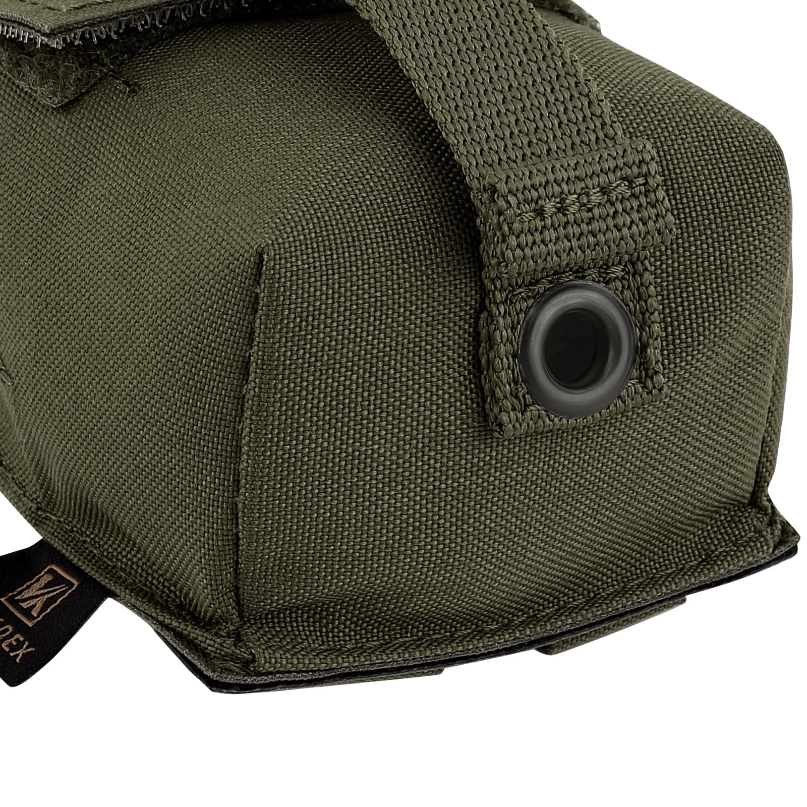Tactical Single Frag Grenade Pouch, MOLLE Small Handy EDC Glove Pouch (Ranger Green) - Image 4