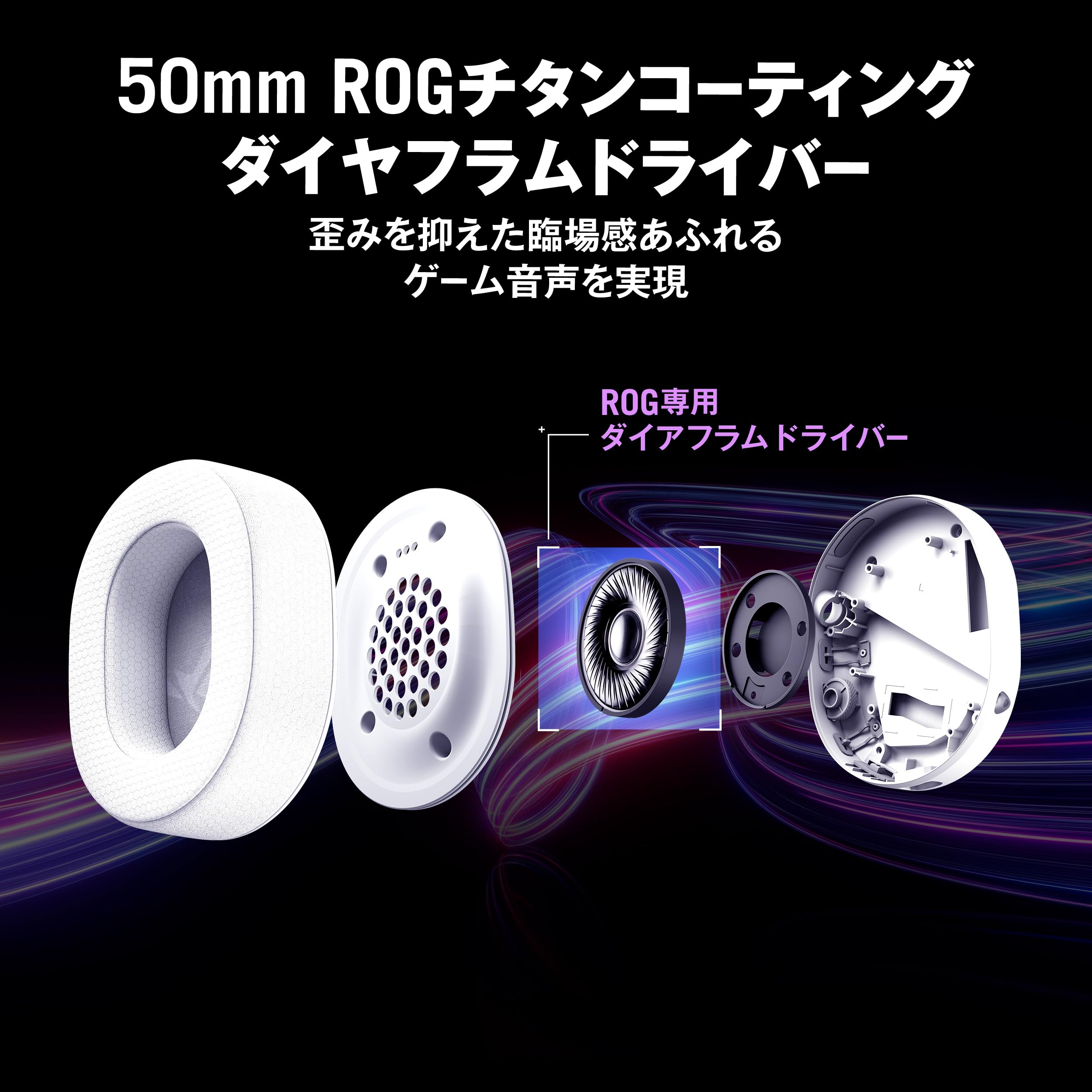Amazon.co.jp: ASUS ROG Pelta ワイヤレスゲーミングヘッドセット