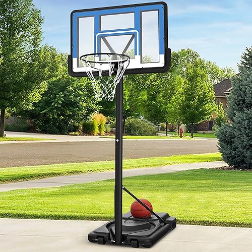 Miniatura 19 de Best Choice Products Aro de baloncesto regulador de 10 pies, portería de 7.5 a 10 pies de altura ajustable para exteriores con borde absorbente