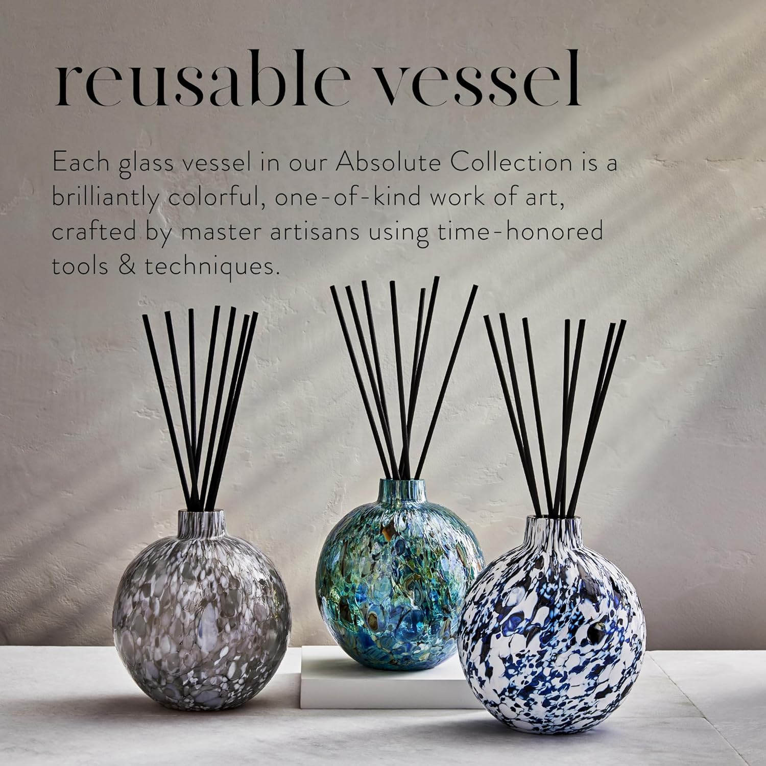 LAFCO New York Absolute Collection Reed Diffuser, Forest Oakmoss - 15 oz - Up to 1 Year Fragrance Life - Reusable, Hand Blown Glass Vessel - Nylon Reeds - Made in The USA - Image 6