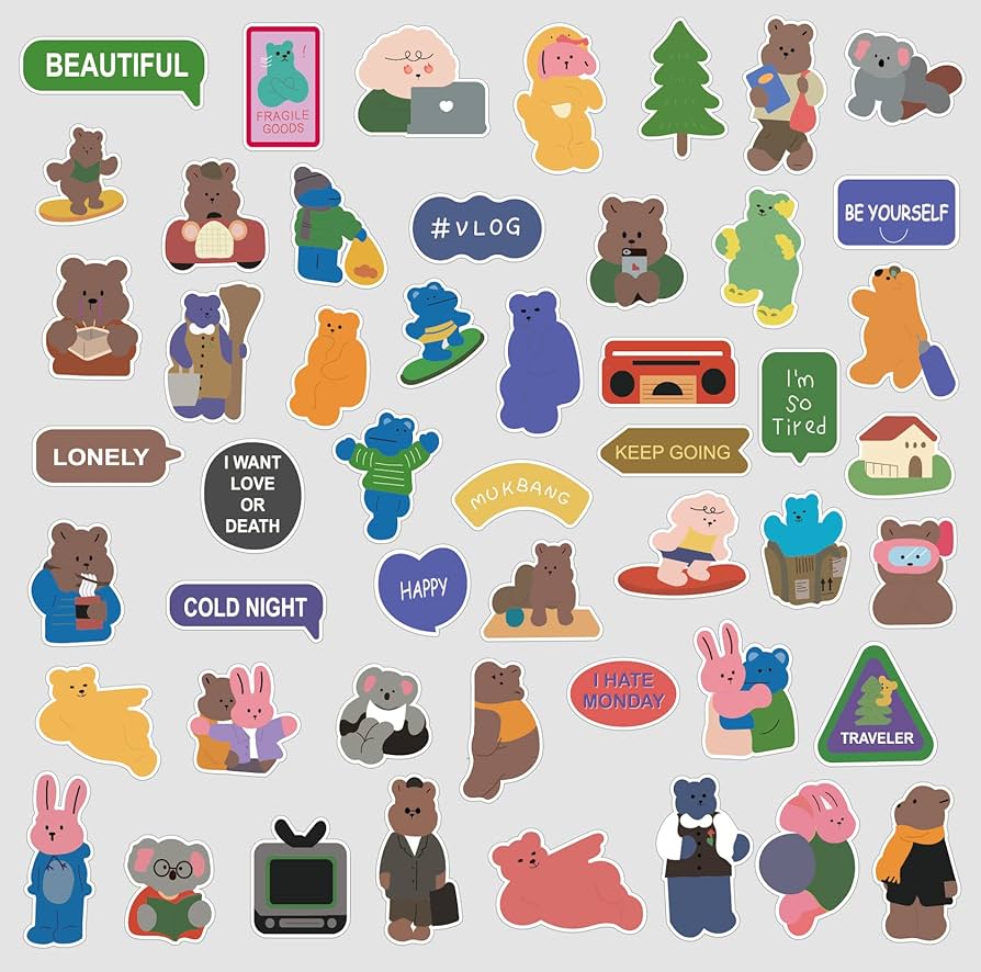 人物ステッカー 大量 韓国作家 まとめ売り コラージュ ゆうパック 60サイズ Amazon.co.jp: YOVOY コラージュ シール ステッカー 可愛い 韓国