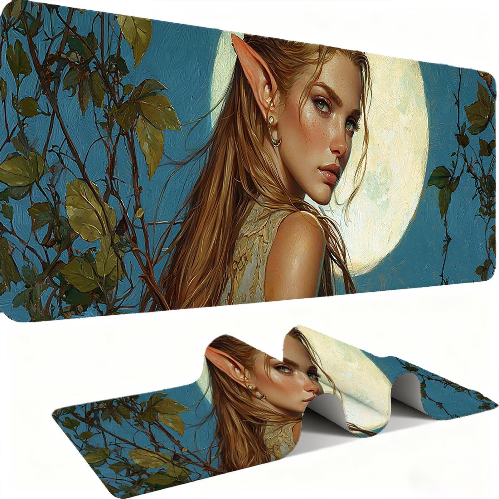 Podkładka pod mysz 1200x600mm Podkładka pod mysz dla graczy, bardzo cienka podkładka na biurko antypoślizgowa gumowa podstawa zmywalna ulepszona szybkość i precyzja do komputera, komputera, pracy