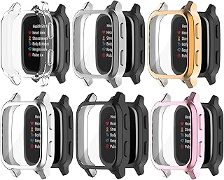 Screen Protector Case Compatible with Garmin Venu Sq 2/Venu Sq/Venu Sq Music Smartwatch Accessories TenCloud Covers Scratched Resistant Full Protective Cover for Venu Sq Music (6Colors)