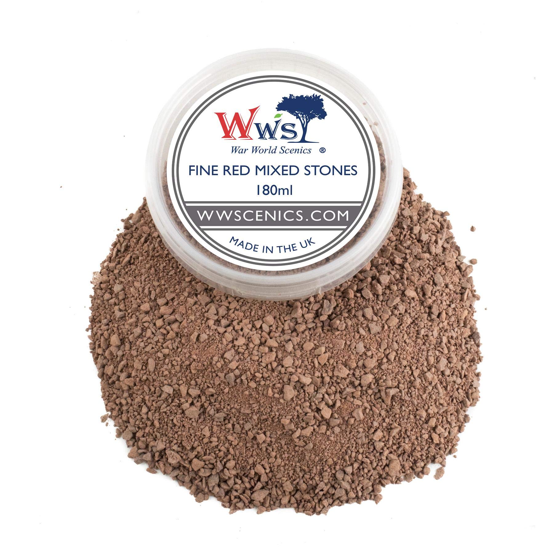 WWScenics Fine Brown Modelling Rocks 1-2mm | 180ml Tub | Wargame Scenery & Basing Material — image 1